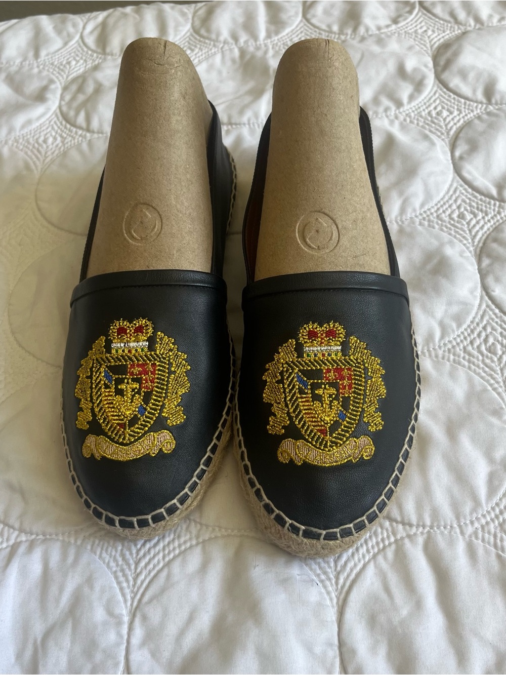 Jon Josef Black Leather Slip-On Flats size39 (8.5)